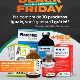 A Black Friday da Farmácia CooperOeste chegou com uma oferta que o produtor não pode perder! 🖤🛒  👉 Na compra de 10 produtos iguais, você ganha +1 totalmente grátis! E tem mais: são mais de 160 produtos participando da promoção! 💊🔥  E para deixar tudo ainda melhor, teremos café especial nos dias da ação, esperando por você aqui na CooperOeste. ☕✨  📅 Promoção válida de 26 a 28 de novembro. Corra e aproveite enquanto dura!  #CooperOeste #BlackFridayCooperOeste #FarmáciaCooperOeste #PromoçãoAgro #OfertasEspeciais #ProdutorRural #ForçaDoAgro #SaúdeAnimal
