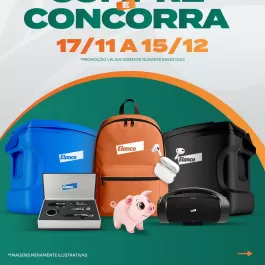 🎁 Compre e Concorra com a CooperOeste e a Elanco! 💚 De 17/11 a 15/12, ao comprar os produtos Kinetomax, Baycox, Tylan 200 ou Agrovet Plus, você já está participando dessa super promoção!  💥 Quanto mais comprar, mais chances de ganhar: 🎒 Mochila, 🎧 fone, 🧊 caixa térmica e muito mais!  👉 Consulte o regulamento e participe na Farmácia CooperOeste. Não perca — são prêmios incríveis para quem confia em quem entende de nutrição e saúde animal. 🐄🐖  #CooperOeste #Elanco #CompreEConcorra #PromoçãoAgro #SaúdeAnimal #NutriçãoAnimal #ProdutorRural #ConfiançaNoCampo #ForçaDoAgro