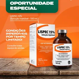 Oportunidade especial na CooperOeste! 🐄🐎  Lispec 15% – Solução Injetável 100 mL, disponível por tempo limitado em condições imperdíveis.  Consulte nossa equipe de vendas para saber mais sobre a oferta e garantir o seu.  📲 (37) 99107-8204  #CooperOeste #NutriçãoAnimal #SaúdeAnimal #Pecuária #ProdutorRural #Agro